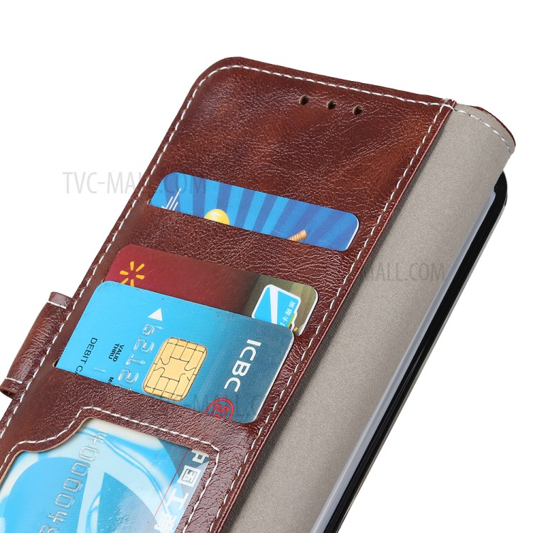 Crazy Horse Leather Wallet Retro Style Phone Case for Nokia 1.3 - Brown-6