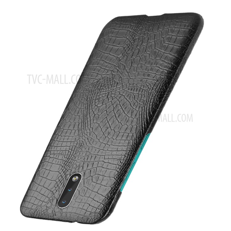 Crocodile Texture PU Leather Coated Hard PC Case for Nokia 2.3 - Black-3