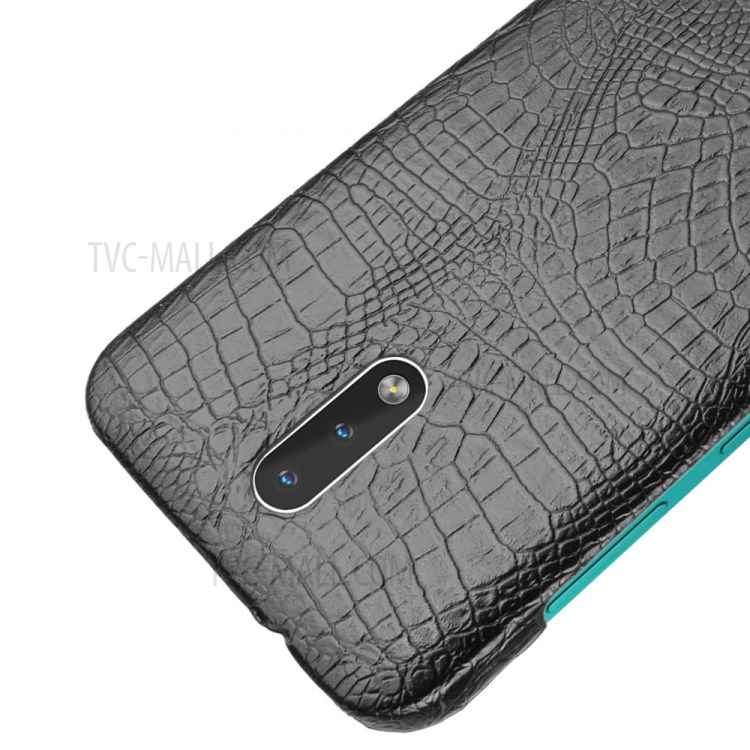 Crocodile Texture PU Leather Coated Hard PC Case for Nokia 2.3 - Black-4