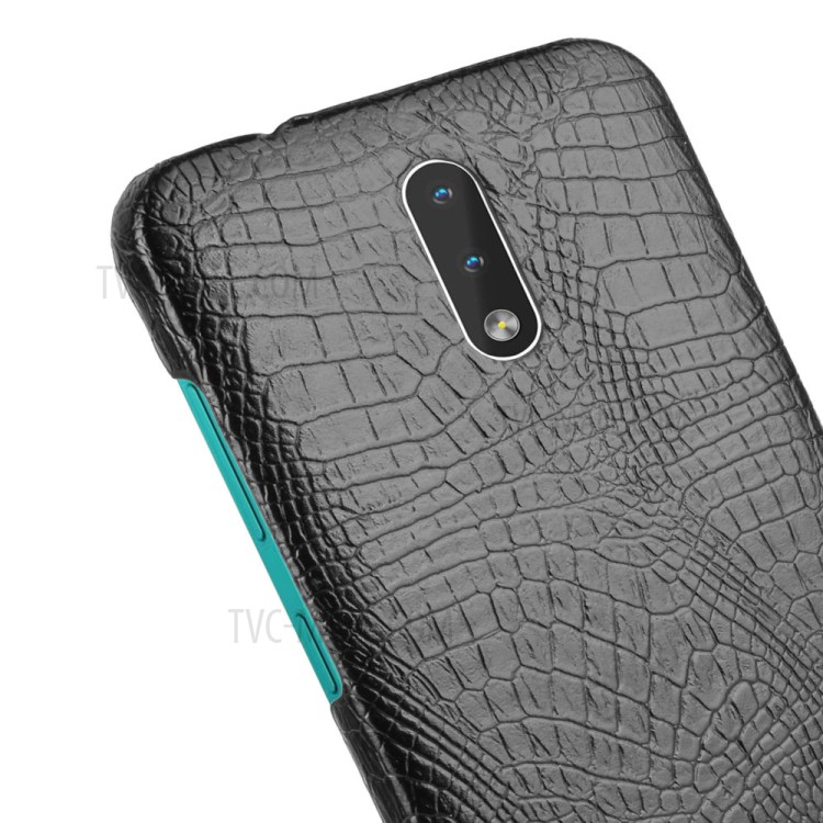 Crocodile Texture PU Leather Coated Hard PC Case for Nokia 2.3 - Black-5