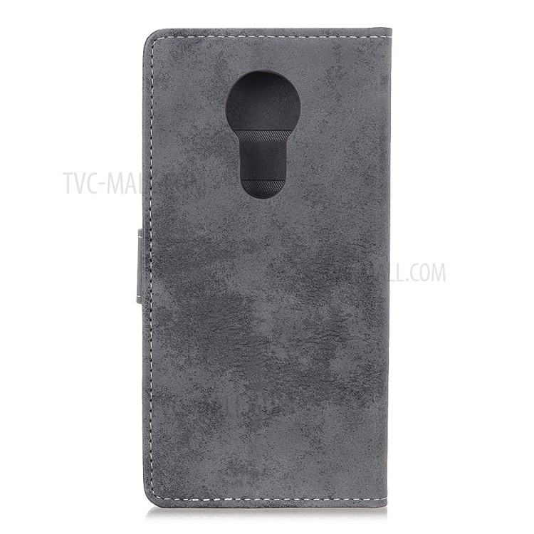 Vintage PU Leather Protective Leather Shell with Wallet for Nokia 5.3 - Grey-2