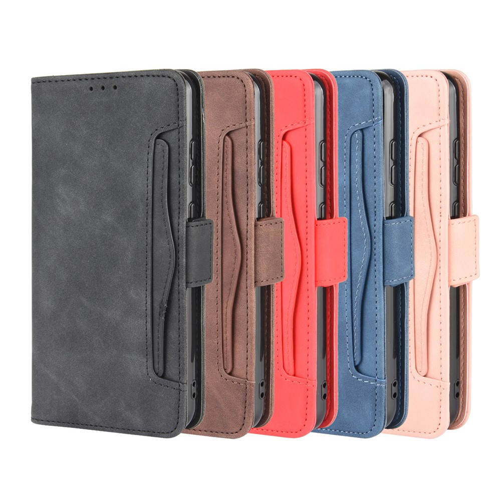 Multiple Card Slots Magnetic PU Leather Shell for Nokia 5.3 - Black-15