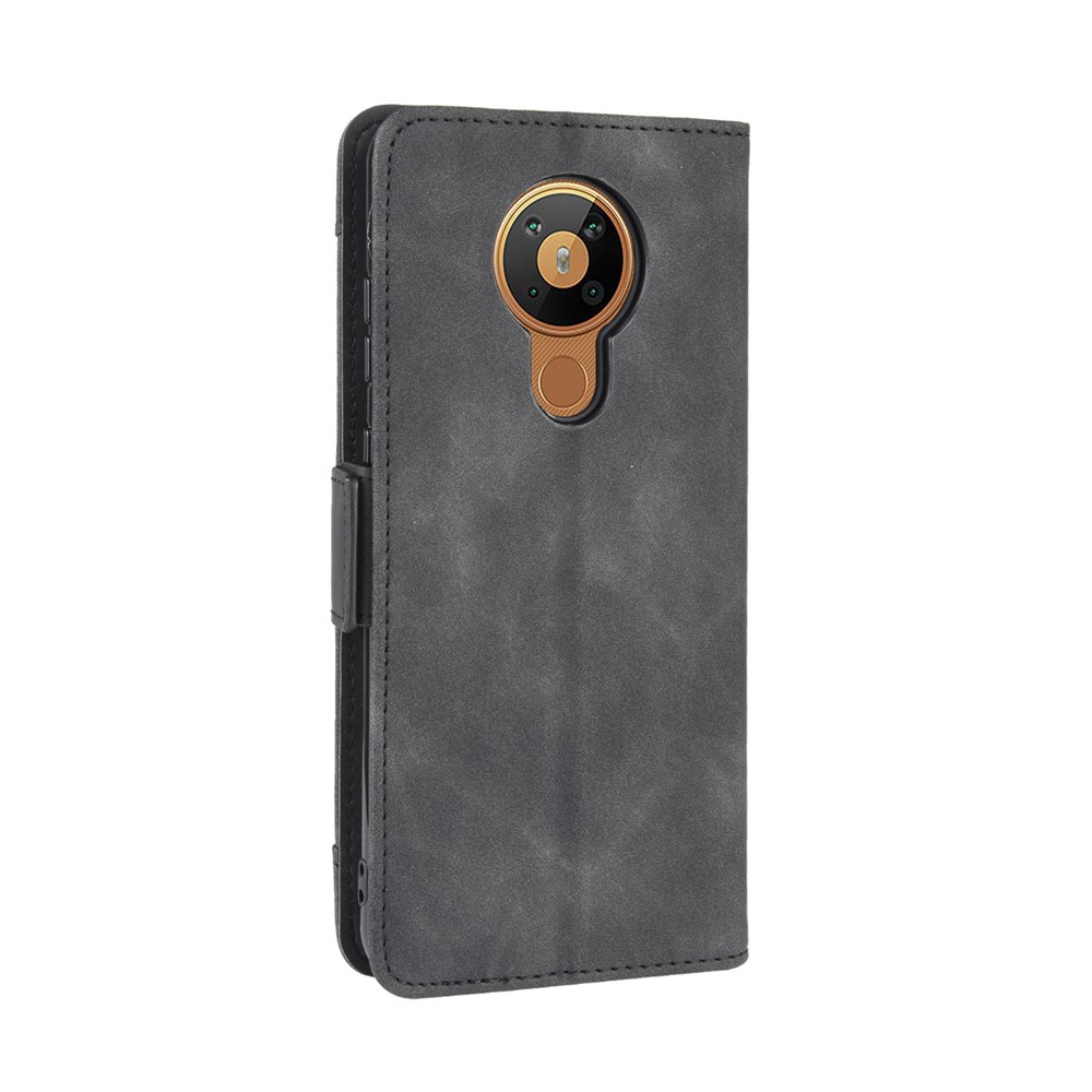 Multiple Card Slots Magnetic PU Leather Shell for Nokia 5.3 - Black-7