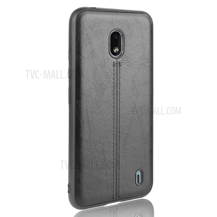 PU Leather Coated PC + TPU Hybrid Mobile Cover for Nokia 2.2 - Black-5