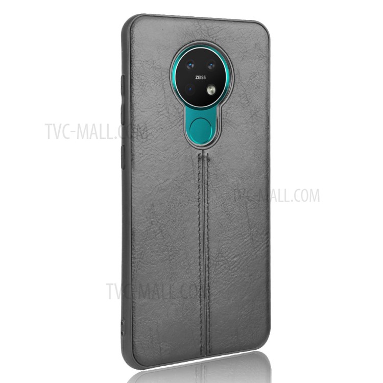 PU Leather Coated PC + TPU Mobile Cover for Nokia 7.2 - Black-5