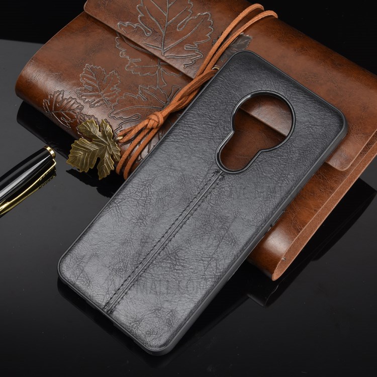 PU Leather Coated PC + TPU Mobile Cover for Nokia 7.2 - Black-7