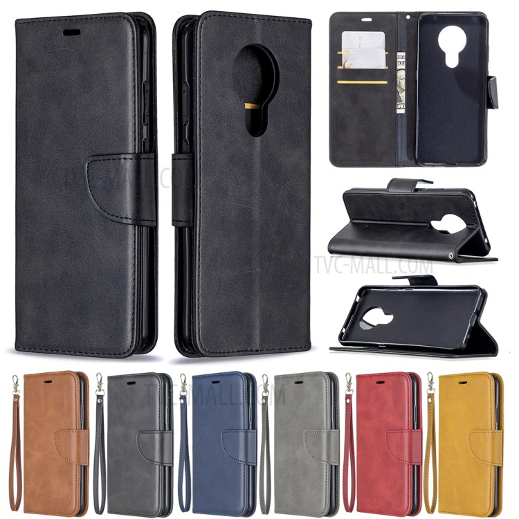 Couro PU Com Carteira Elegante Tampa Da Caixa De Suporte Para Nokia 5.3 - Preto-11