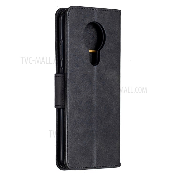 Couro PU Com Carteira Elegante Tampa Da Caixa De Suporte Para Nokia 5.3 - Preto-3