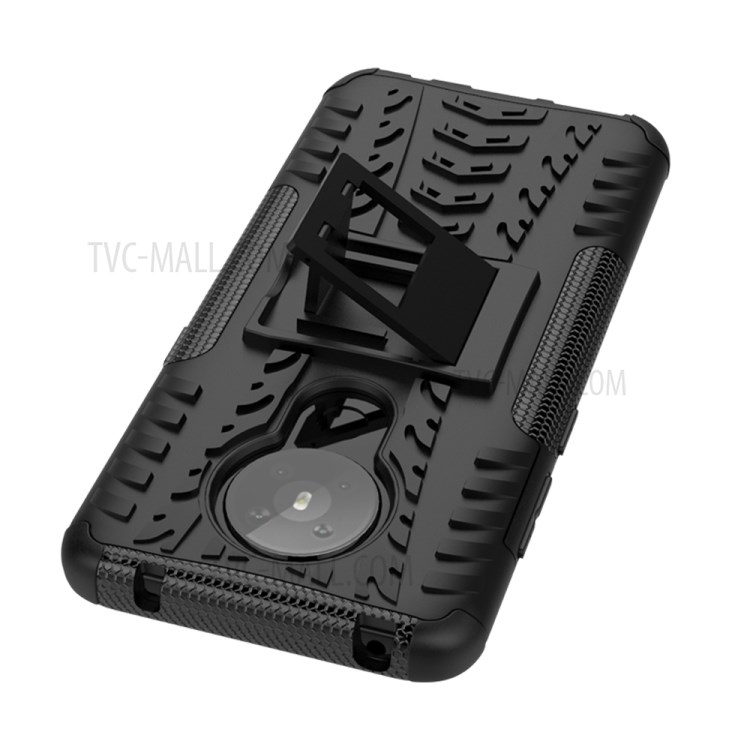 Cool Tyre PC + TPU Hybrid Phone Case with Kickstand for Nokia 5.3 - Black-8