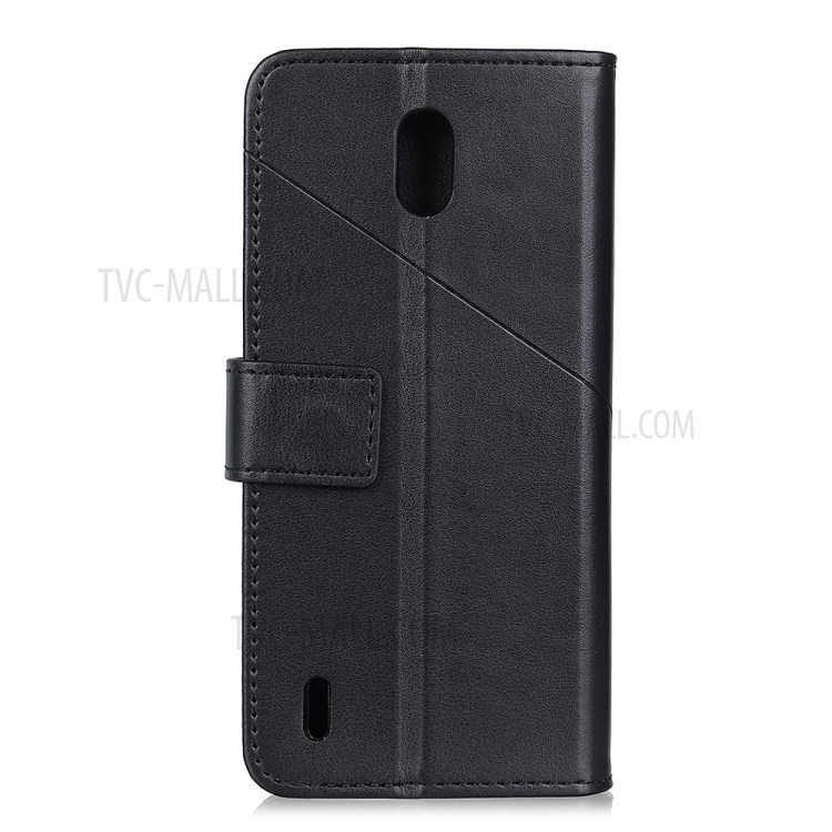 Wallet Leather Stand Case for Nokia C2 - Black-2