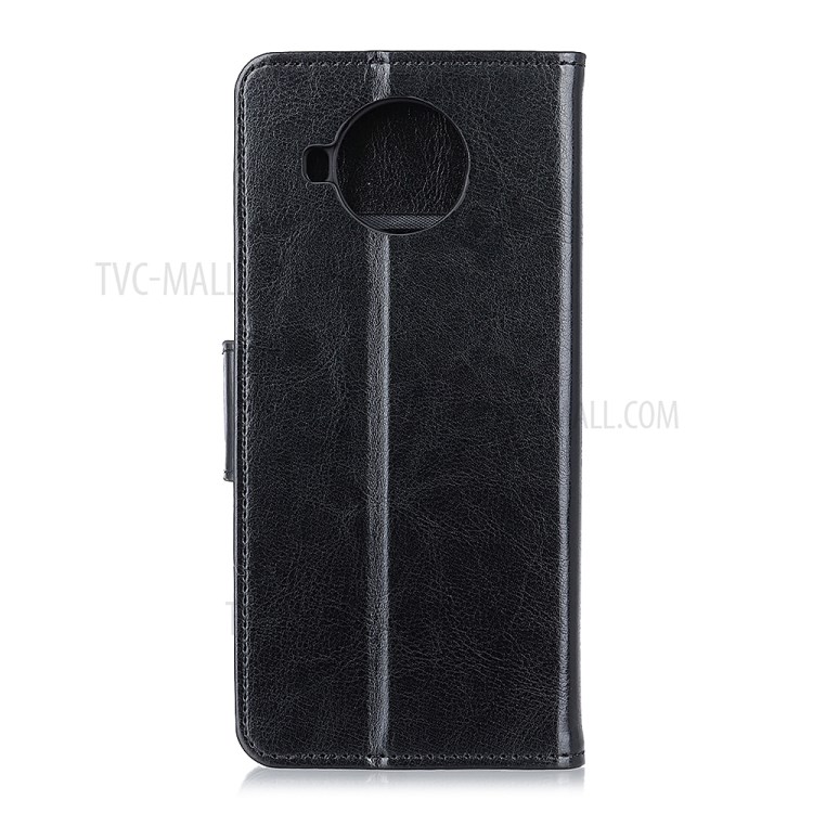 Crazy Horse Leather Wallet Cell Phone Case Shell for Nokia 8.3 5G - Black-3