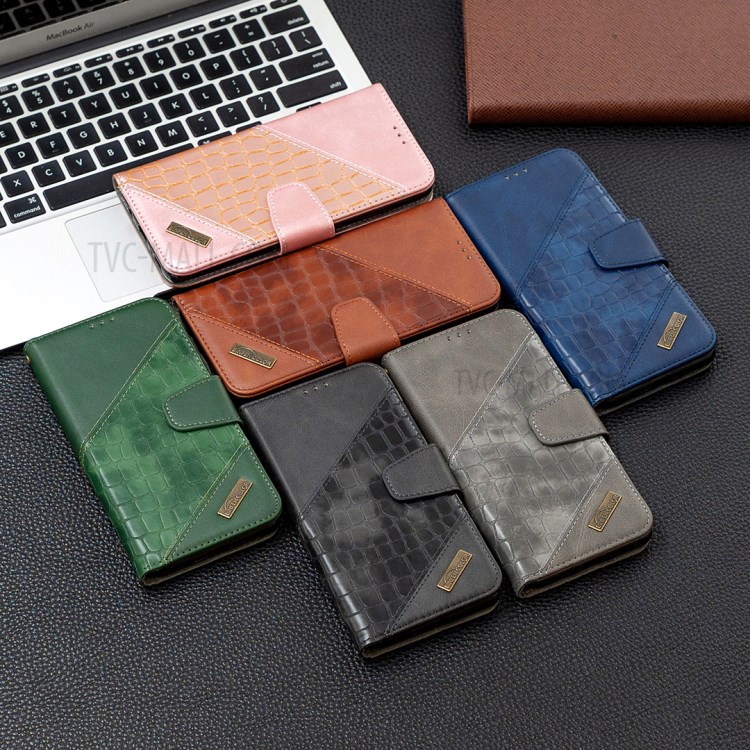 Crocodile Skin Assorted Color Leather Wallet Phone Cover for Nokia 5.3 - Black-10