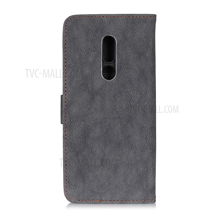 KHAZNEH Vintage Style Wallet Leather Stand Case for Nokia C3 - Black-8