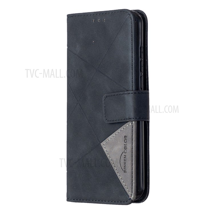 BF05 Geometric Texture Wallet Stand Leather Protective Cover for Nokia 1.3 - Black-6