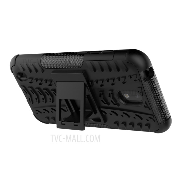 Cool Tyre Pattern PC + TPU Phone Case with Kickstand for Nokia 1.3 - Black-7