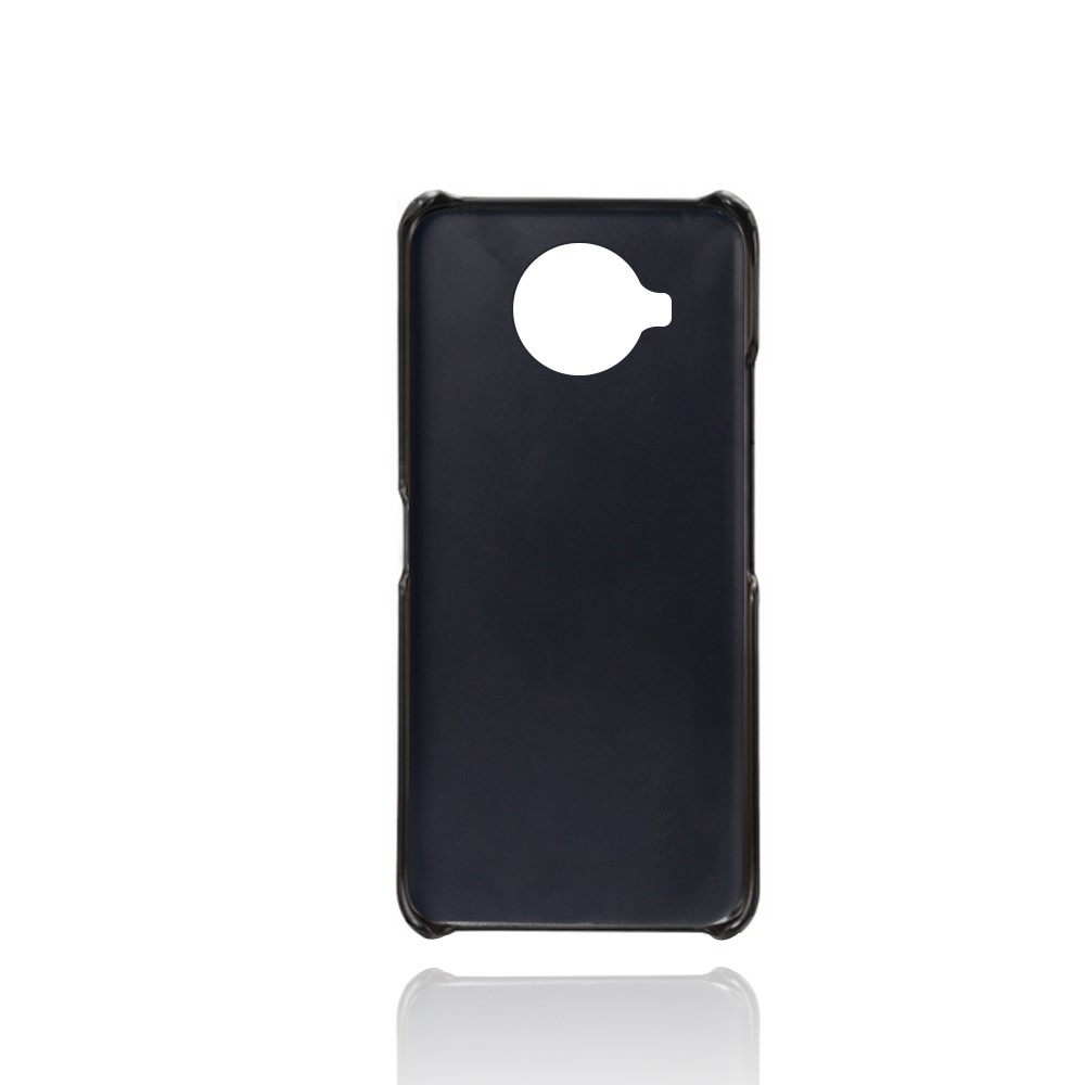 Shell Protectora de PC Recubierta de Cuero KSQ PU Para Nokia 8.3 5G - Negro