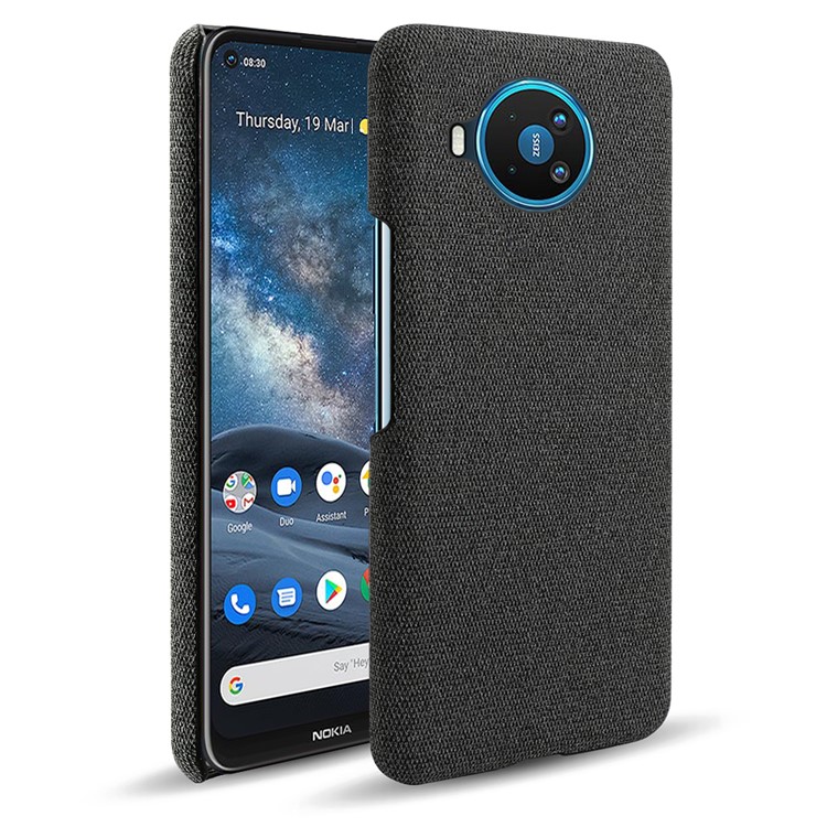 Textura de Tela Hard PC Shell Para Nokia 8.3 5G - Negro