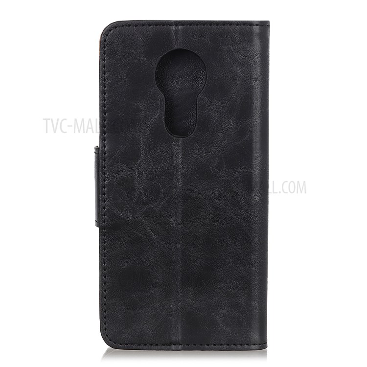 Crazy Horse Skin Leather Protective Shell for Nokia 3.4 - Black-3