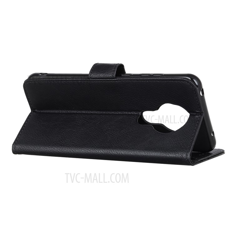 KHAZNEH Leather Wallet Stand Case for Nokia 3.4 - Black-3