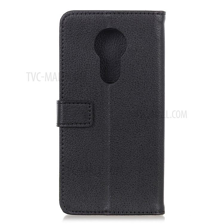 Litchi Skin Leather Wallet Case for Nokia 3.4 - Black-3