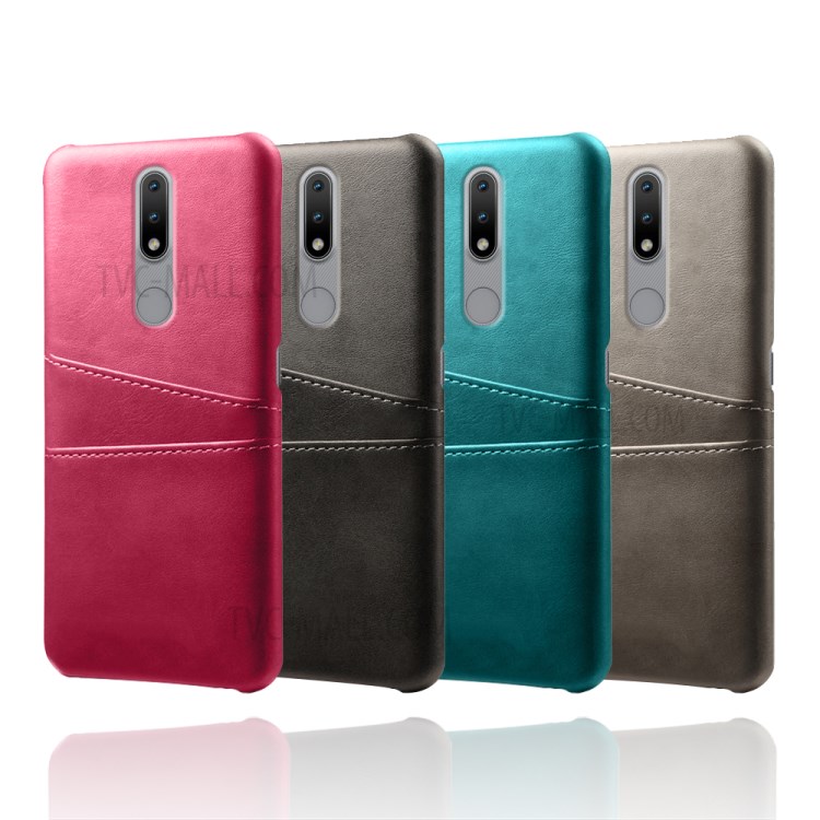 KSQ PU Leather Coated Hard PC Phone Cover for Nokia 2.4 - Black-6