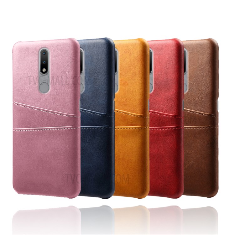 KSQ PU Leather Coated Hard PC Phone Cover for Nokia 2.4 - Black-7