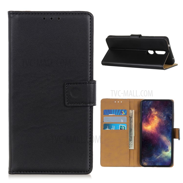 Wallet Stand Leather Magnetic Mobile Phone Shell for OnePlus 8T - Black-1