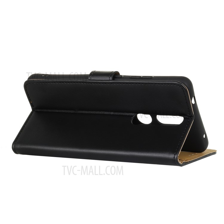 Wallet Stand Leather Magnetic Mobile Phone Shell for OnePlus 8T - Black-4