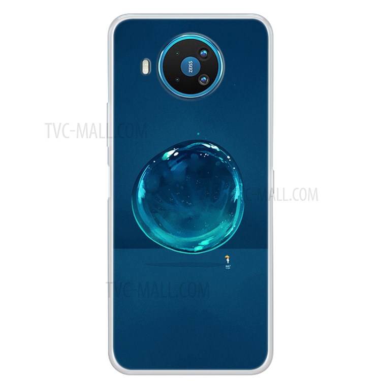 Pattern Printing Soft TPU Back Case for Nokia 8.3 5G - Waterdrop-1