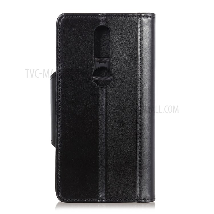 PU Leather Wallet Stand Protective Case Shell for Nokia 2.4 - Black-3
