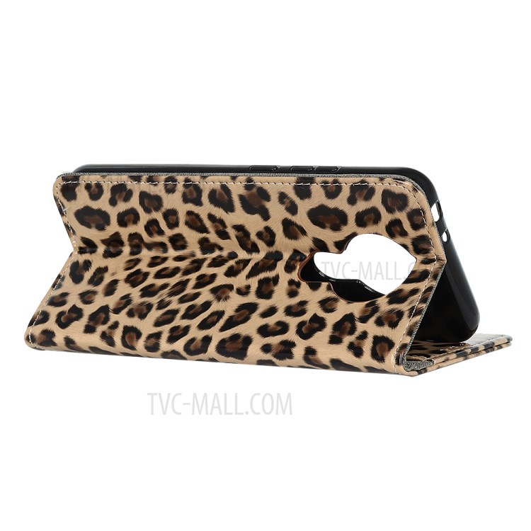 Leopard Pattern Wallet Stand Leather Cover for Nokia 3.4 Case-4