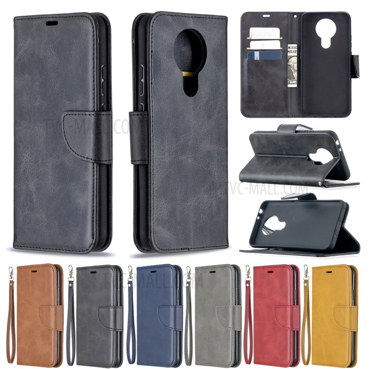 Wallet Leather Stand Case for Nokia 3.4 Phone Cover - Black-10