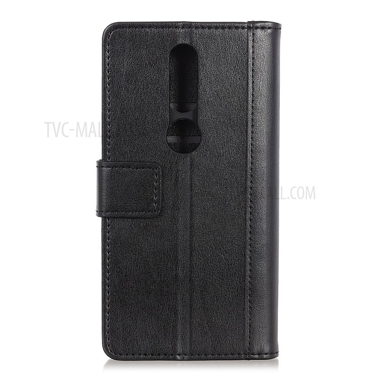 PU Leather Wallet Stand Cell Phone Cover for Nokia 2.4 - Black-2