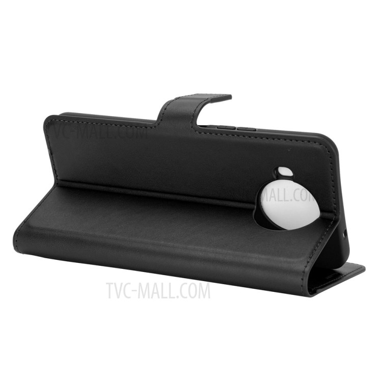 Wallet Stand Leather Mobile Phone Cover for Nokia 8.3 5G - Black-5