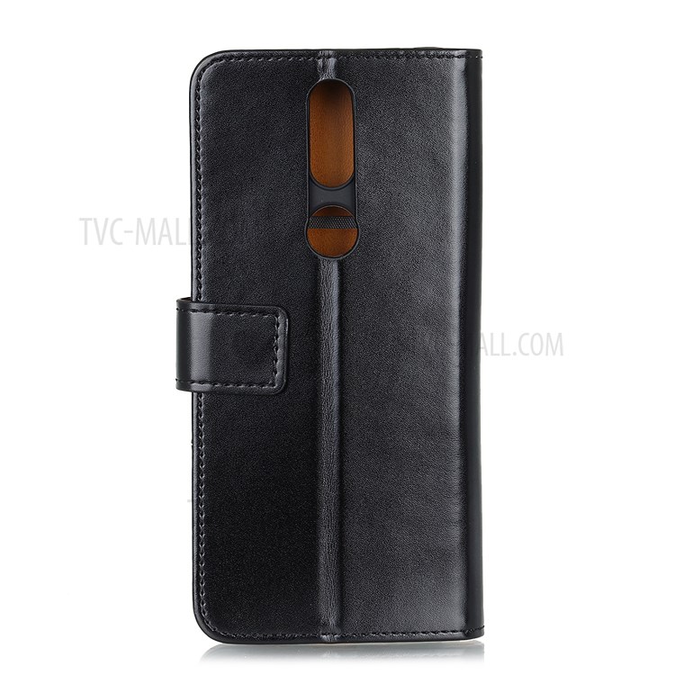 Magnetic Pearl Luster Wallet Leather Stand Phone Protective Case for Nokia 2.4 - Black-3
