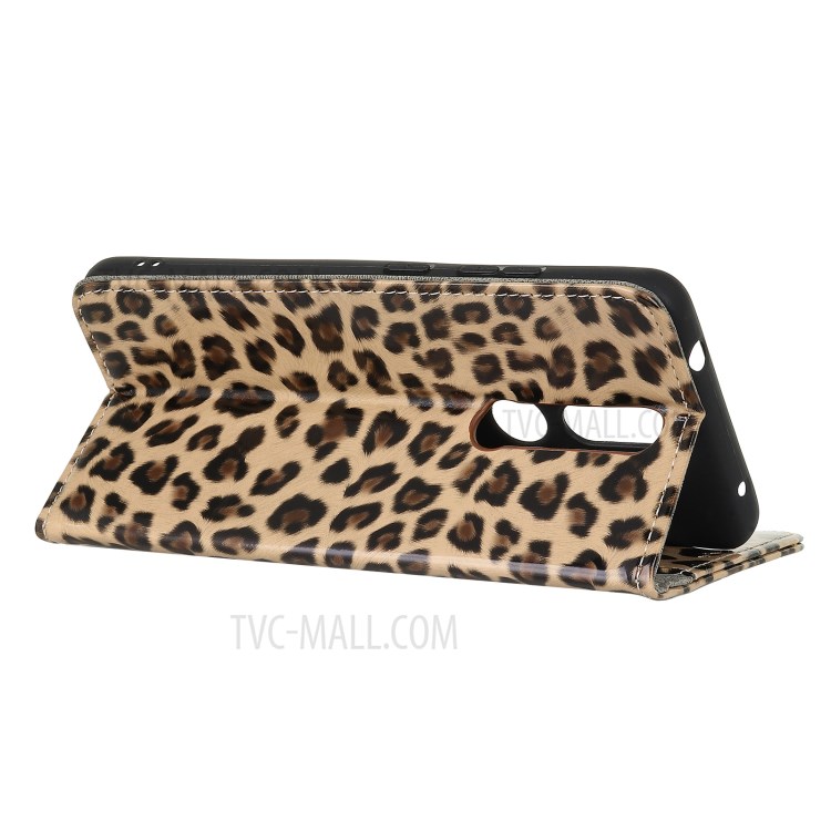 Leopard Pattern for Nokia 2.4 Wallet Leather Mobile Phone Case-4
