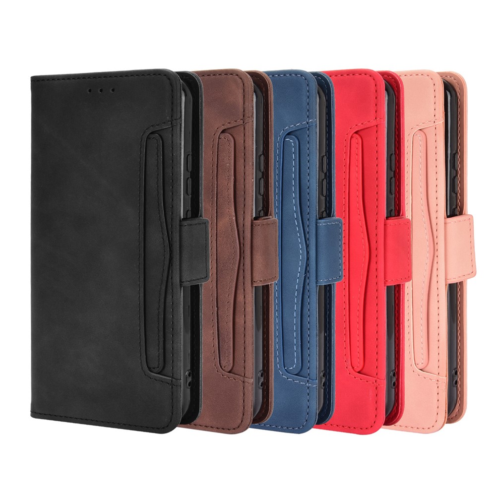 Multiple Card Slots Leather Wallet Mobile Phone Case for Nokia 3.4 - Black-10