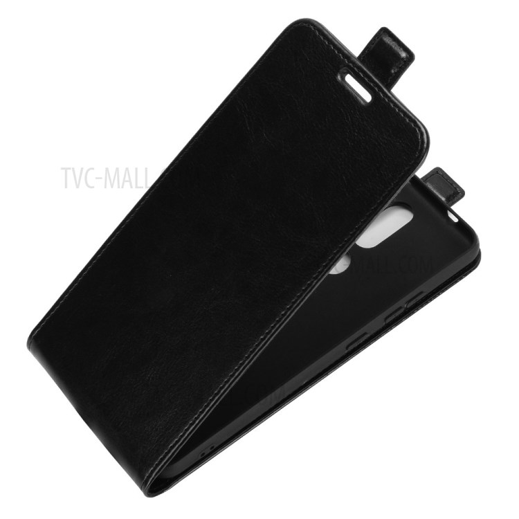 Crazy Horse Texture Vertical Flip Leather Case with Card Slot for Nokia 2.4 - Black-3