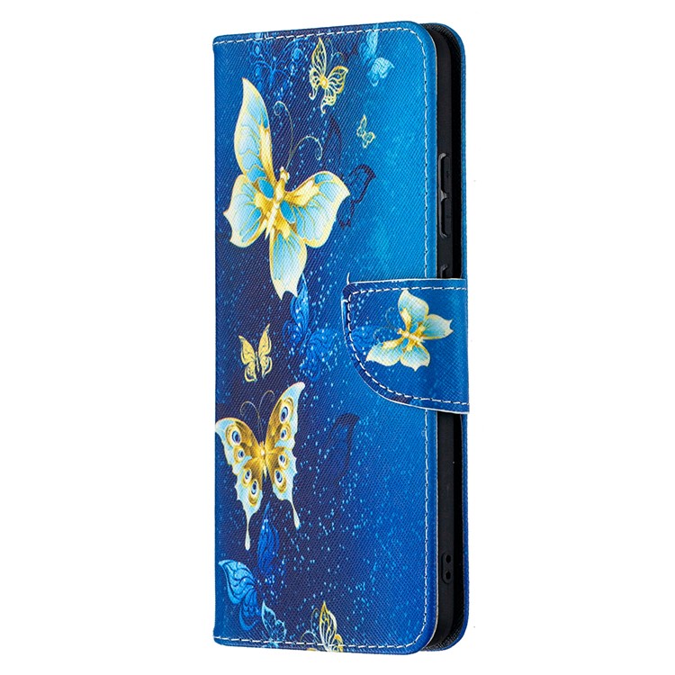 Pattern Printing Leather Wallet Phone Shell for Nokia 2.4 - Butterfly-2