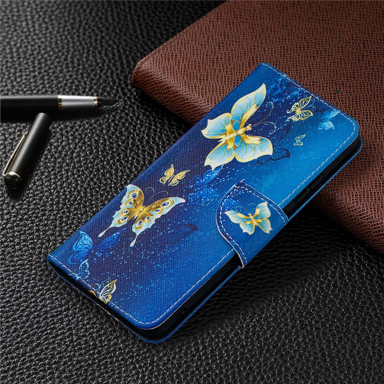 Pattern Printing Leather Wallet Phone Shell for Nokia 2.4 - Butterfly-7