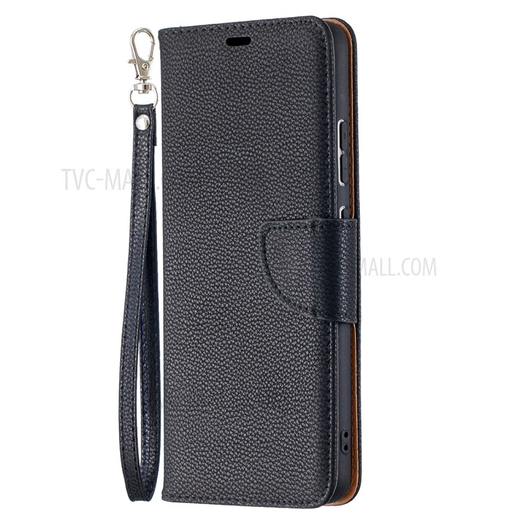 Litchi Surface with Wallet Leather Stand Case for Nokia 2.4 - Black-2