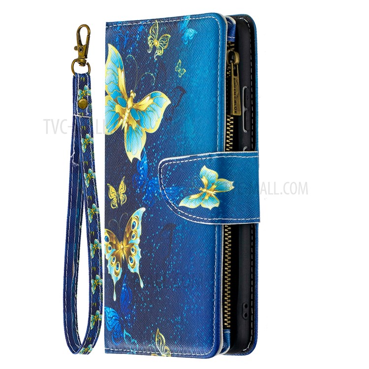 Pattern Printing Leather Wallet Protective Shell for Nokia 2.4 - Beautiful Butterfly-2