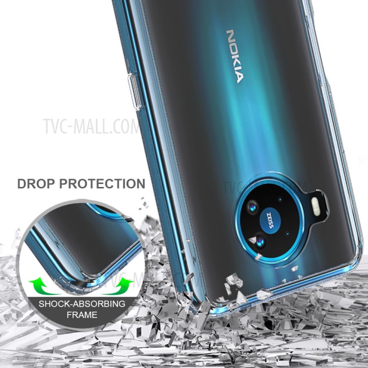 Clear Anti-scratch Acrylic + TPU Hybrid Shell for Nokia 8.3 5G Case-5