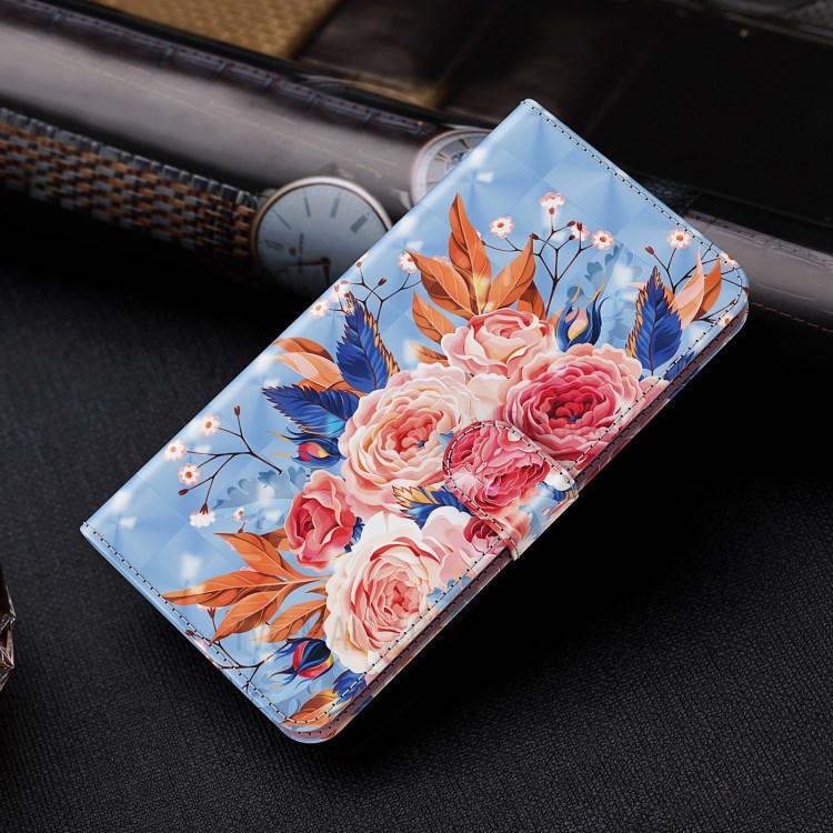 Light Spot Decor Pattern Printing Shell for Nokia 2.4 Leather Stand Cover with Lanyard - Vivid Flower-9