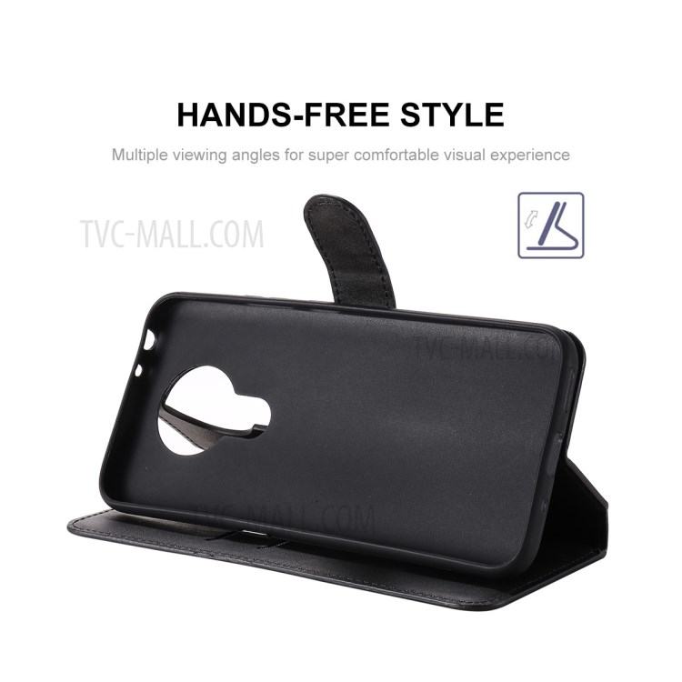 ENKAY ENK-PUC032 PU Leather + TPU Wallet Stand Case for Nokia 3.4 / 7.3 Phone Shell - Black-3