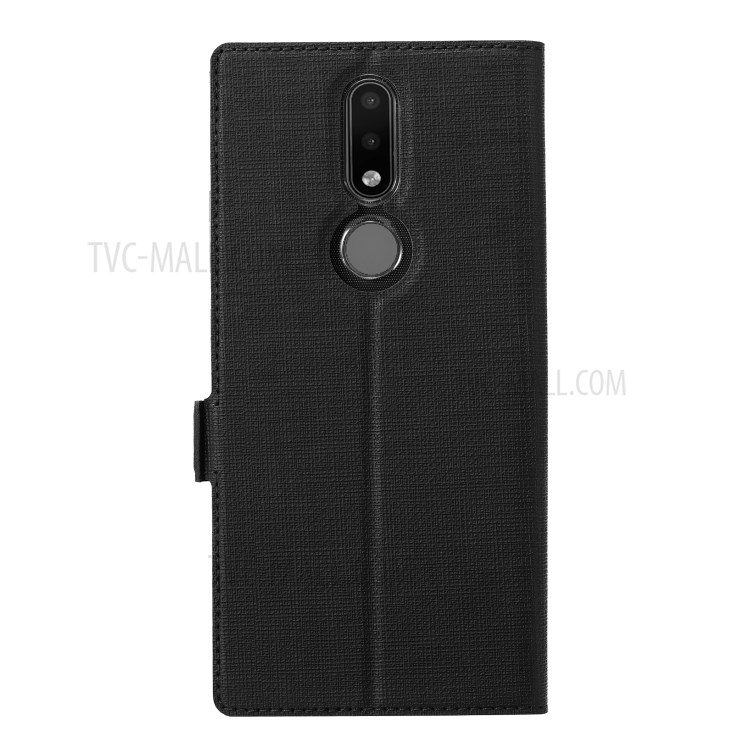 VILI DMK Magnetic Clasp Wallet Stand Cell Phone Cover for Nokia 2.4 - Black-7