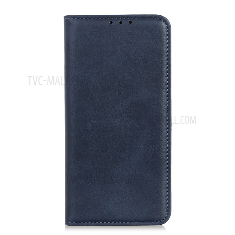 Magnetic Absorption Wallet Stand Split Leather Phone Shell Case for Nokia 5.4 - Blue-2