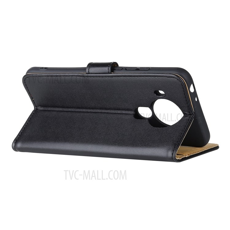 Magnetic Clasp Wallet Stand Leather Mobile Phone Shell for Nokia 5.4 - Black-4