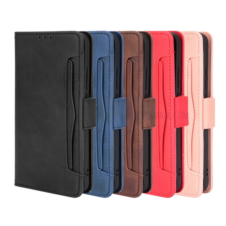 Leather Phone Wallet Design Stand Feature Protective Cover Case with Multiple Card Slots for Nokia 5.4 - Black-13