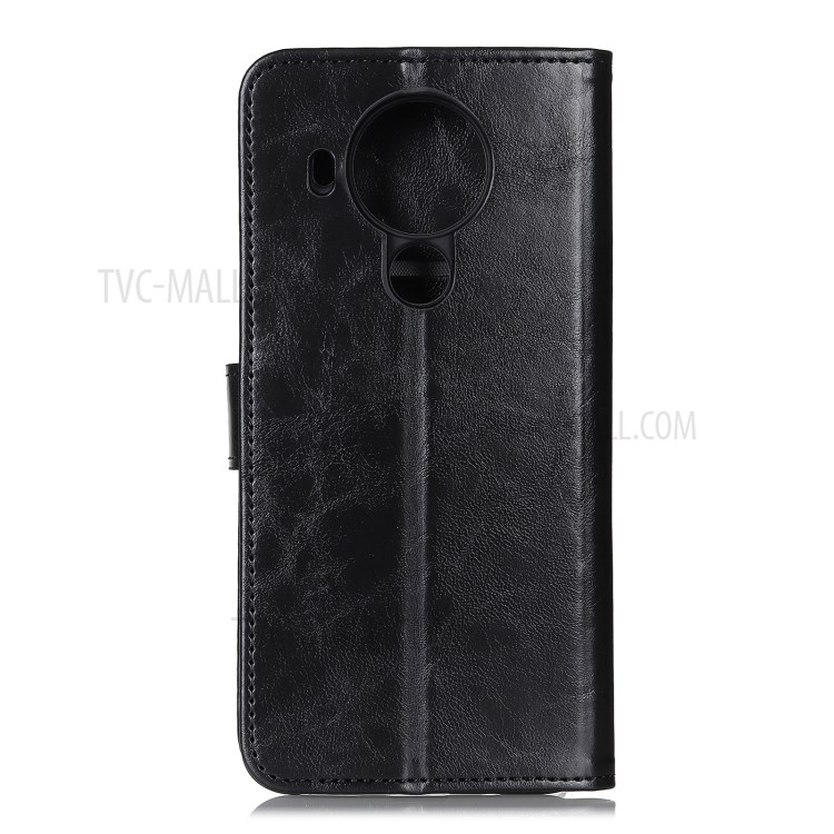 PU Leather + TPU Cool Design Stand Shell Protective Cover for Nokia 5.4 - Black-3